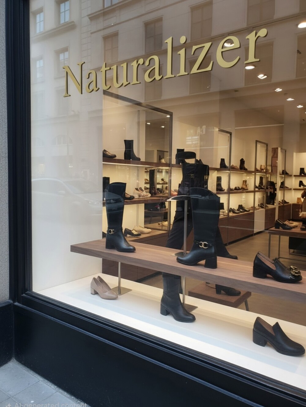 Naturalizer Isabeau Black Leather Tall Boots Women's Sz 6.5 M
